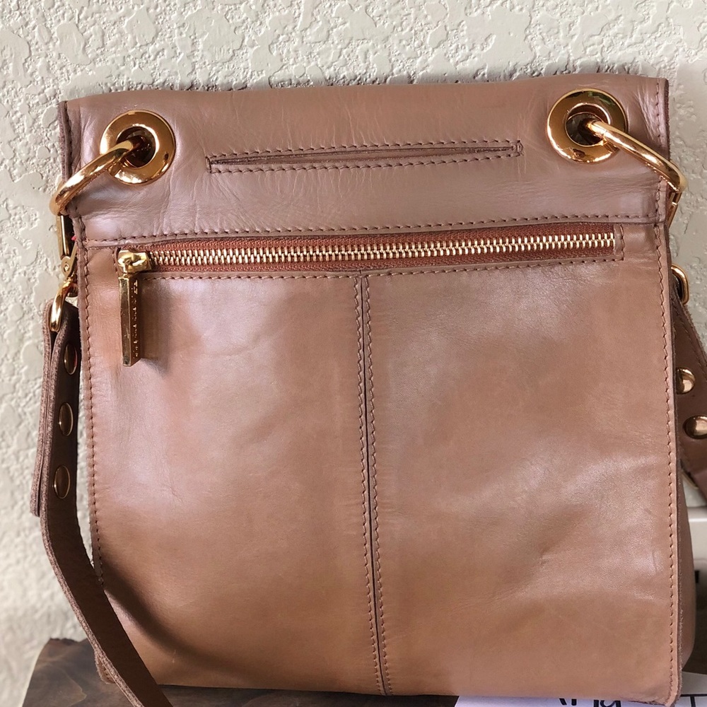 HAMMITT Derek Red/Tan/Gold Leather Vintage Shoulder Crossbody Bag - Picture 2 of 7